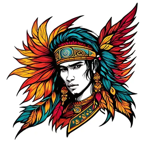 Tribal Warrior Tattoo Inspired