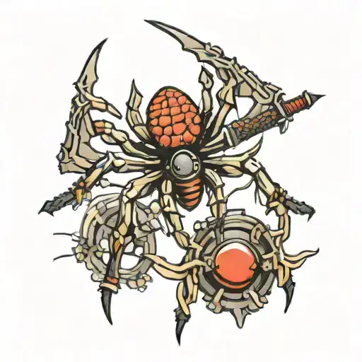 Katana Sword Spider Eyes