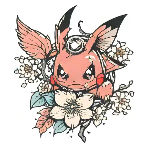 Pokemon With Cherry Blossom Branches