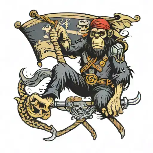 Ape Pirate Flag