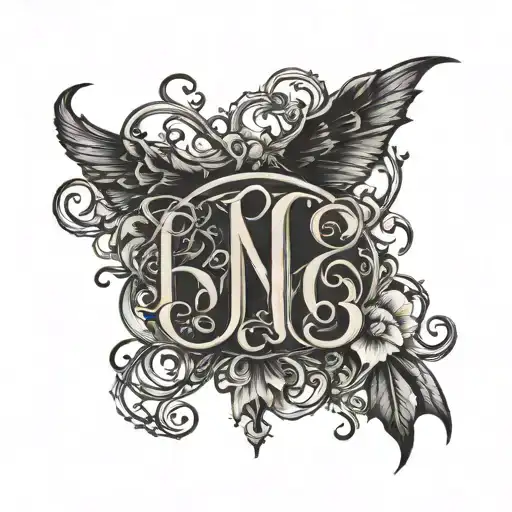 Gothic Name Intertwined