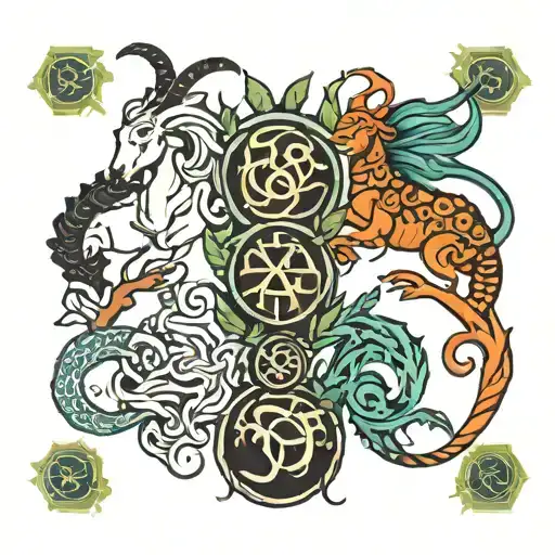 Zodiac Symbol Virgo Scorpio Taurus