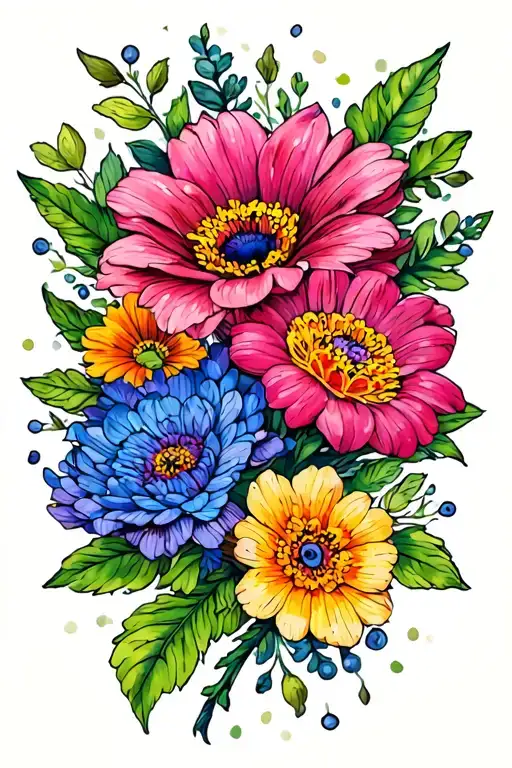 January June August September December Birth Flowers In Colour