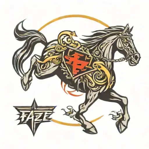 Faze Logo With Black Horse