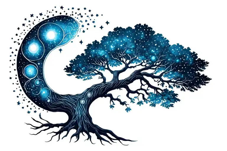 Tree Of Life In Cosmos For A Full Arm