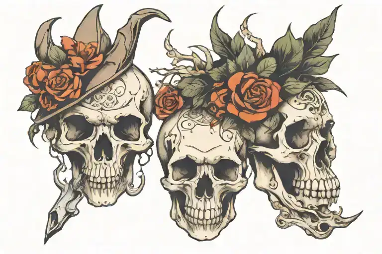 Animal Skulls Witchy Style