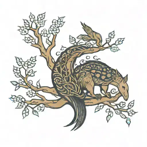 Reepicheep In Tree Of Life Intertwined