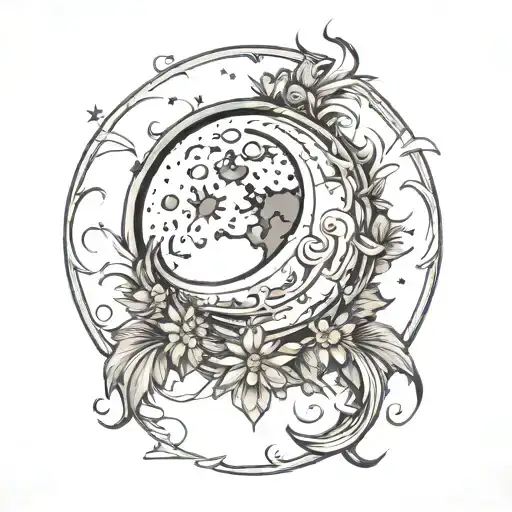 Moon Theme With Luna Name