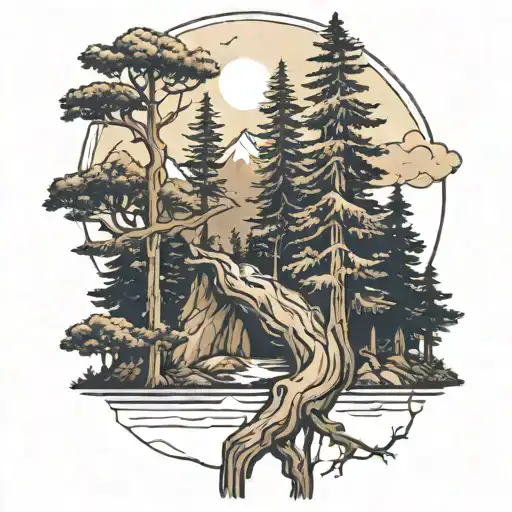 Redwood Tree Mountain