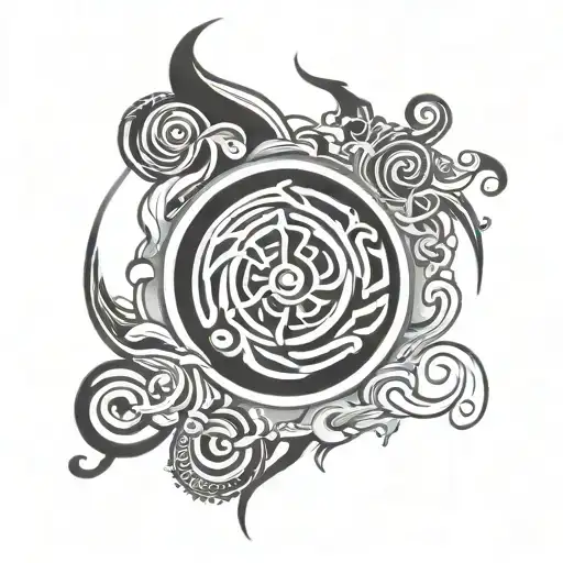 Air Bending Symbol Incorporating Elements