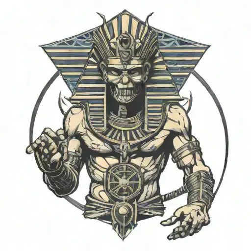 Egyptian Tattoo Iron Maiden