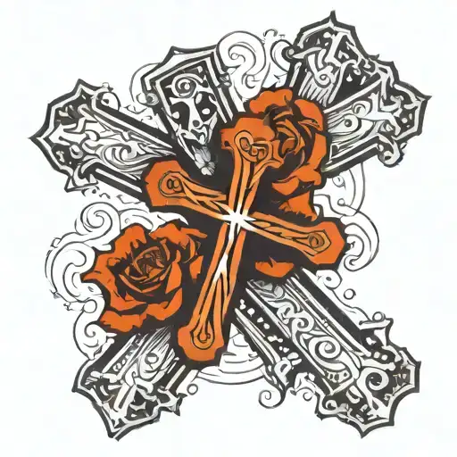 Cross With God Symbol