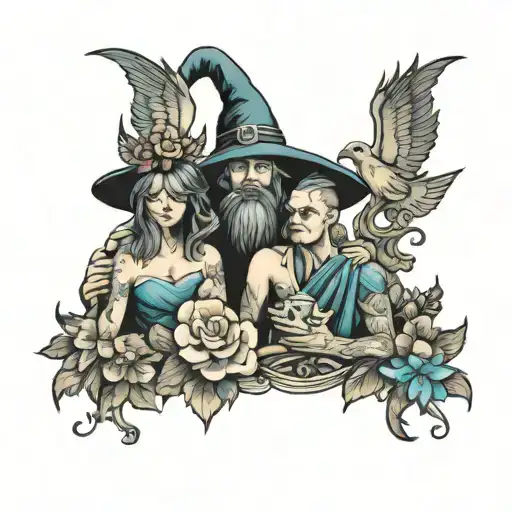 Family Birth Flowe Magic Wizard