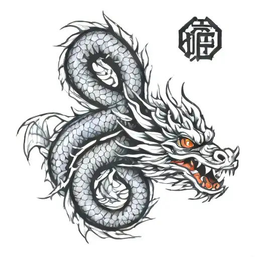 Legend Dragon On My Arm