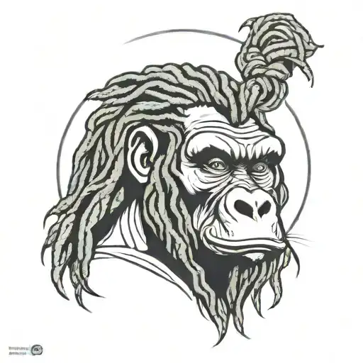 Gorilla With Dreads