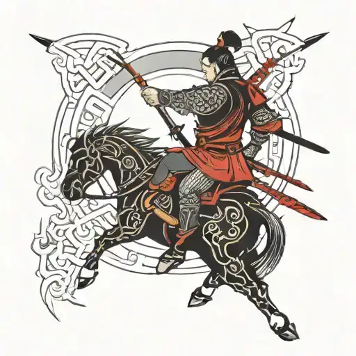 Samurai Was Shot In The Back With Arrows