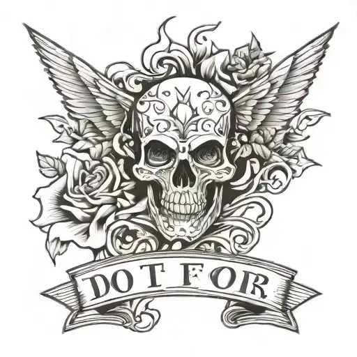 Do It For Them Script On Left Pec Extending To Shoulder