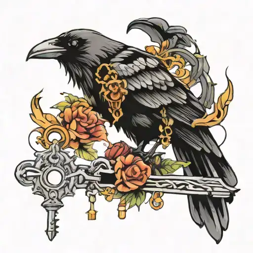 Crow With Keys