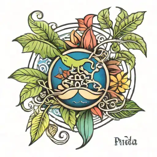 Pura Vida Spelled With Costa Rica Nature