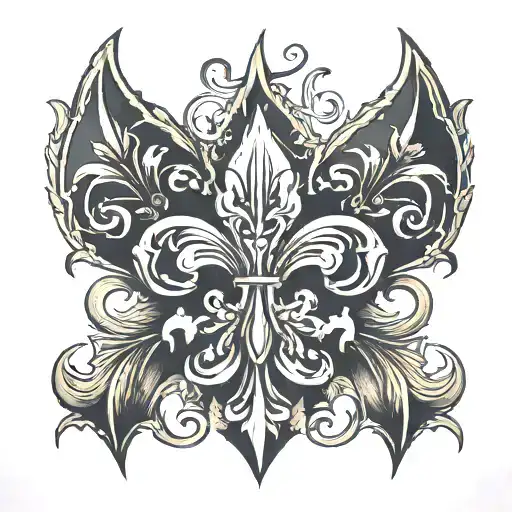 Cryptic And Dark Fleur-de-lis