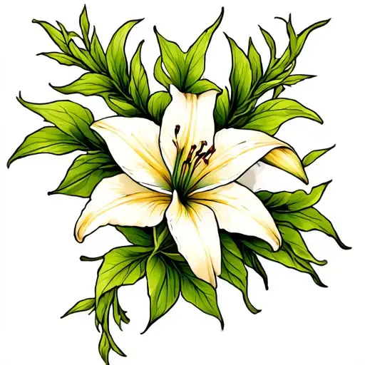 Long Vine Of Lilys