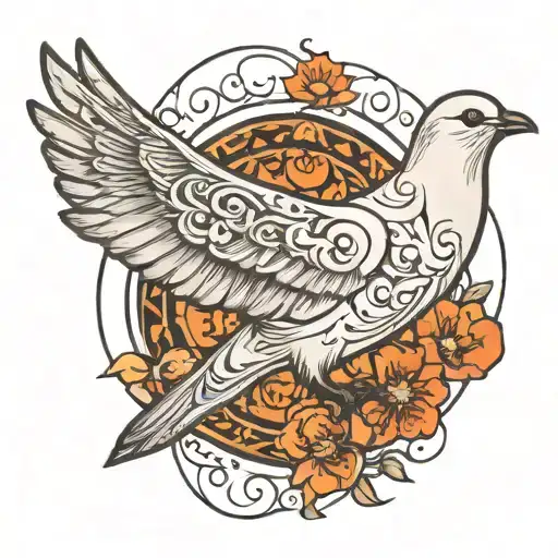 Outline Of A Dove Make It Simple