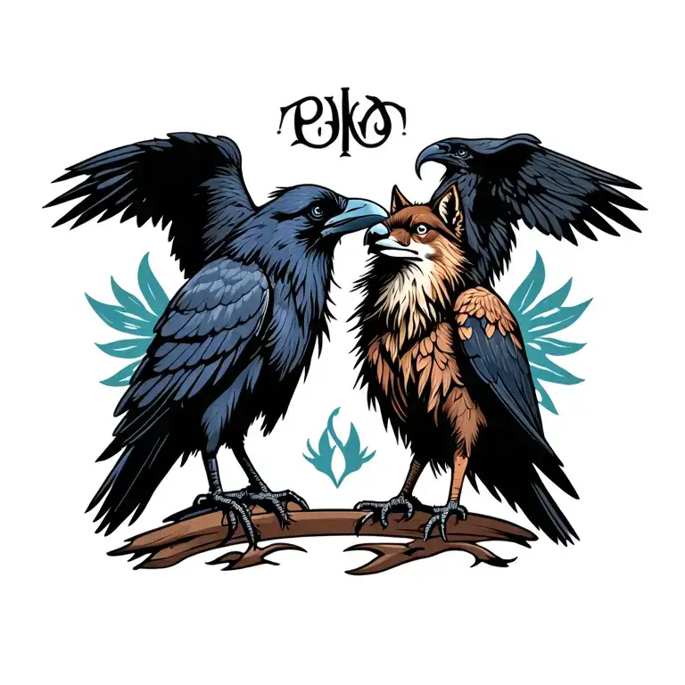 Raven And Vulture And Coyote