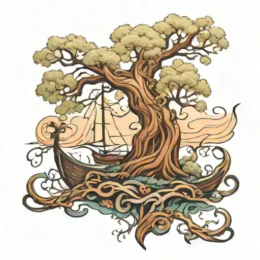 Nordic Yggdrasil Boat Nature