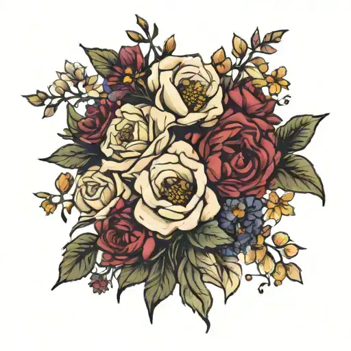 Birth Flower Bouquet For October November And March