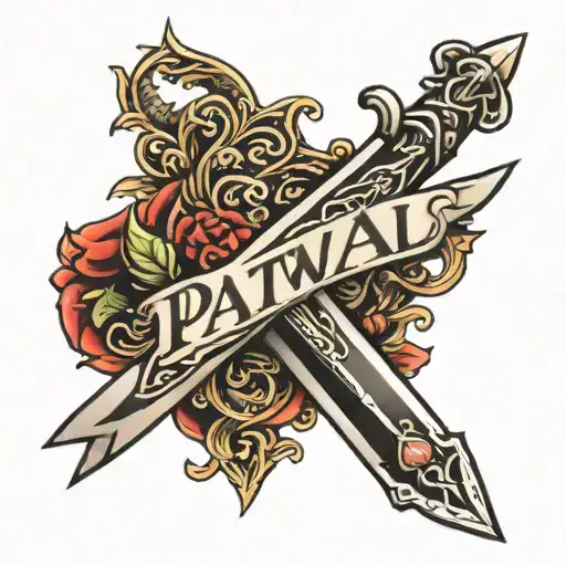 Single Sword With Name Of Patwal