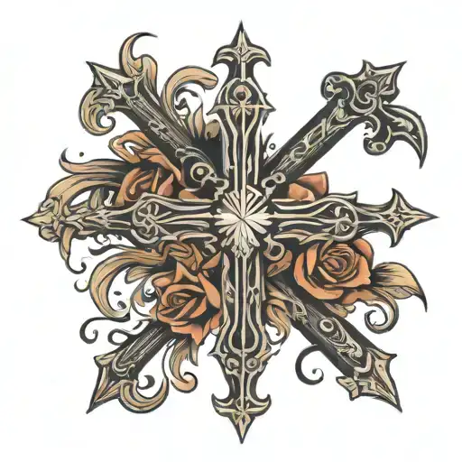 Cross Dark Background Sad Dead