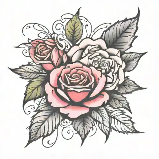 999 With Fading Fill In And Rose
