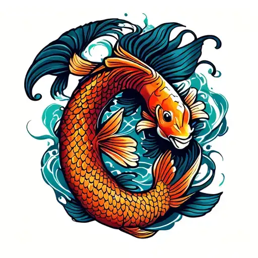 Celtic Koi Fish
