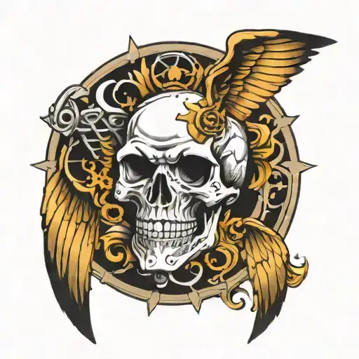 Warhammer 40K Scull Angel Wings