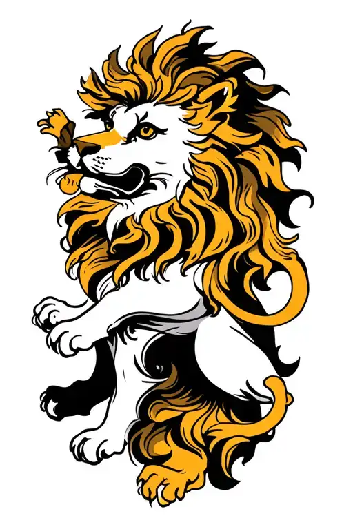 Scottish Lion And Dutch Lion