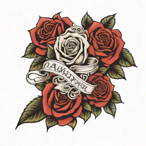 Always And Forever Tatto With Rose