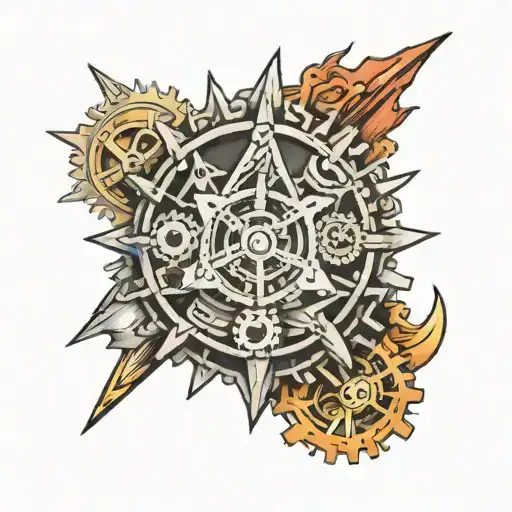 Gear With Mountain Peak