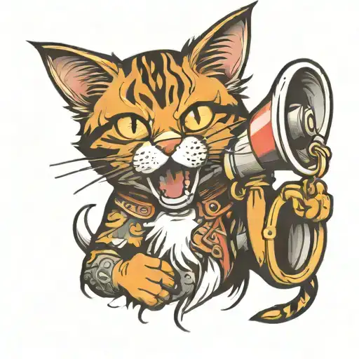 Cat With Megaphone