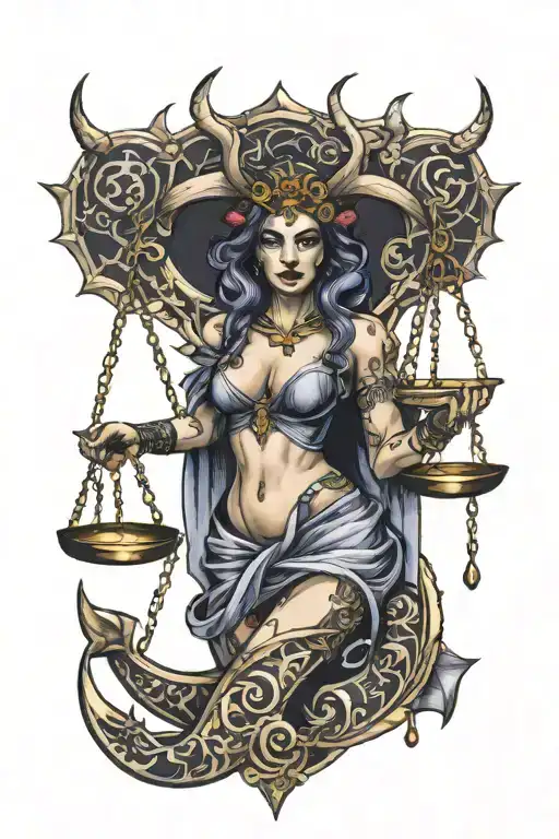 Devilish Libra Zodiac Sign