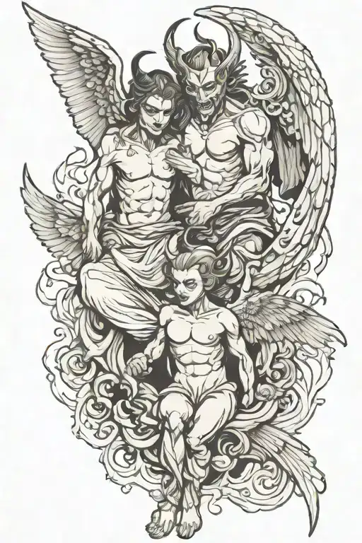 Demon And Angel In One Person