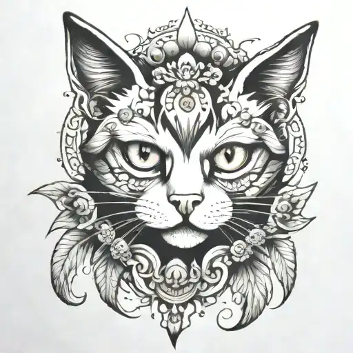 Cat With One White Eye