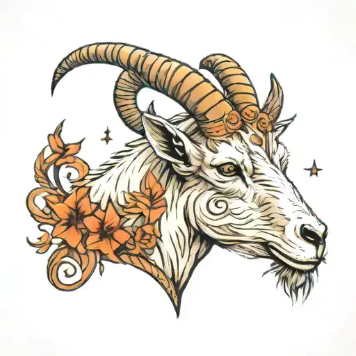 Goat With Star