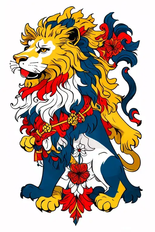 Scottish Lion And Dutch Lion