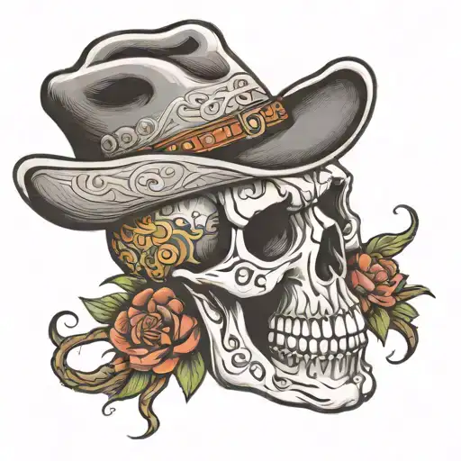 County Cowboy Skull