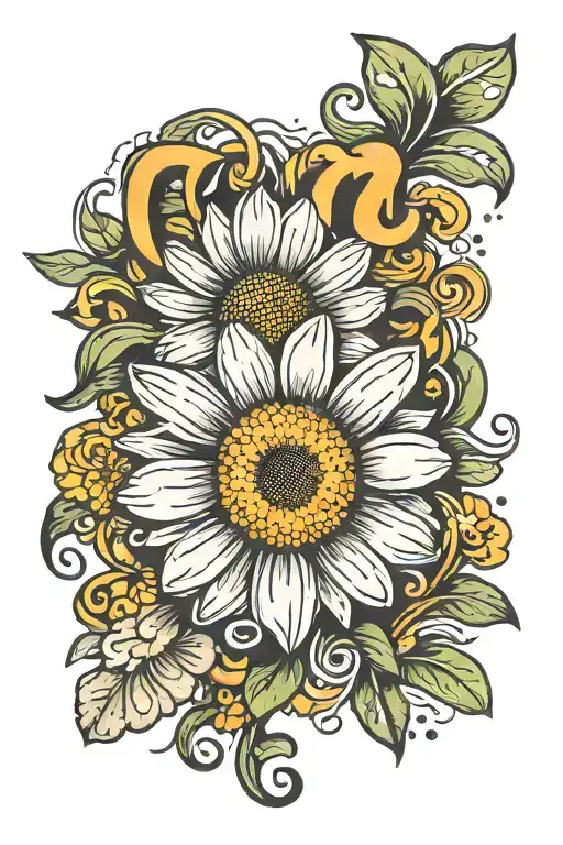 Daisy With Letters C And O