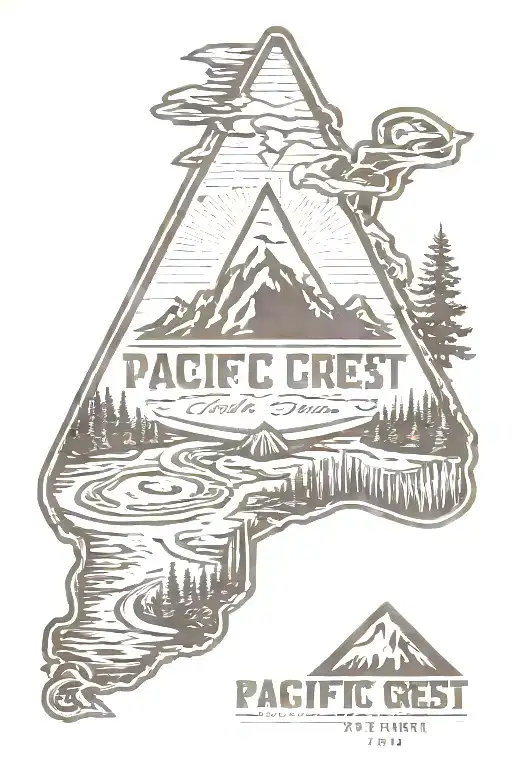 Pacific Crest Trail System Diamond Shape Logo