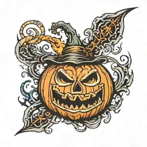 Halloween Fire Pumpkin Scary