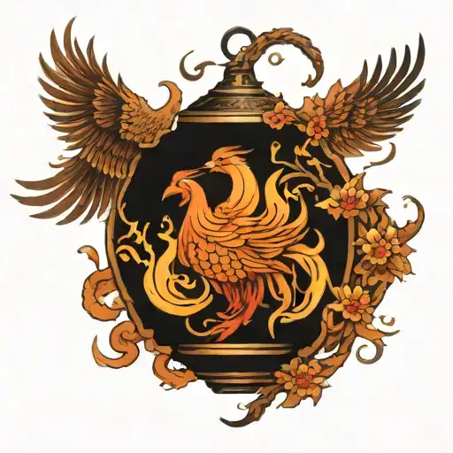 Chinese Phoenix Moon Lantern