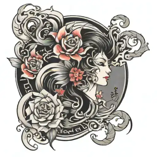 Thisul Tatto Back Ground Black Water Color