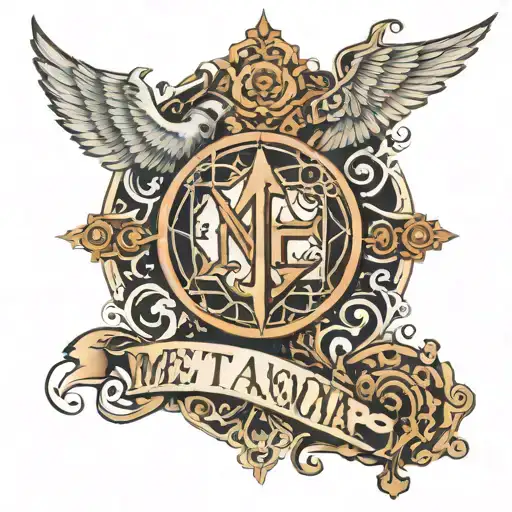 The Word Metanoia Surrounded By Designs